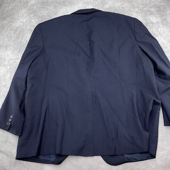 Brooks Brothers Blazer‎ Men 48 Blue Pinstripe Bespoke Classic Career USA VTG - Picture 8 of 13